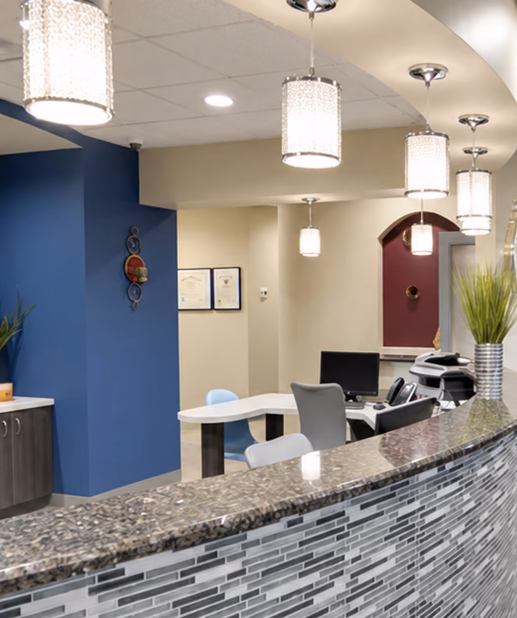 Simply Smiles reception and hallway