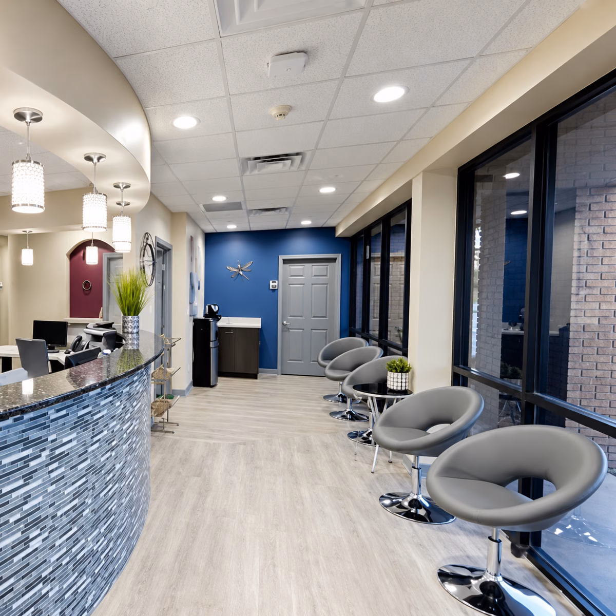 Reception area