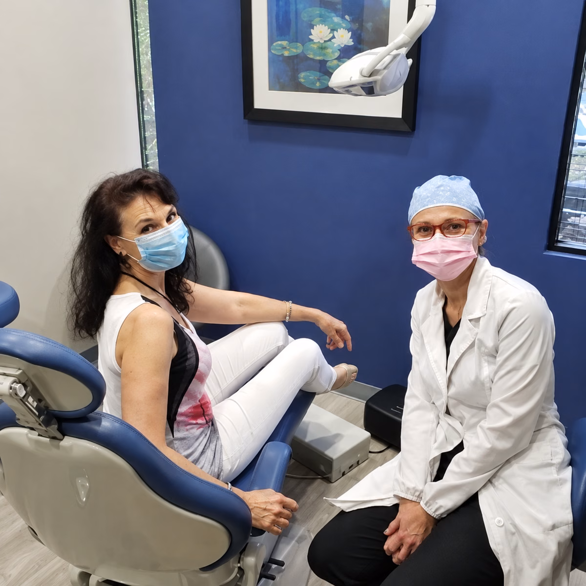 Patient and dental team member at Simply Smiles