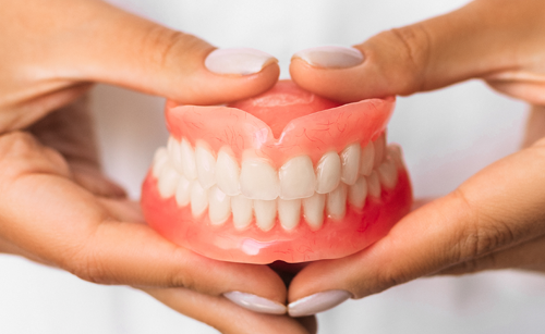 Smile restored with crowns