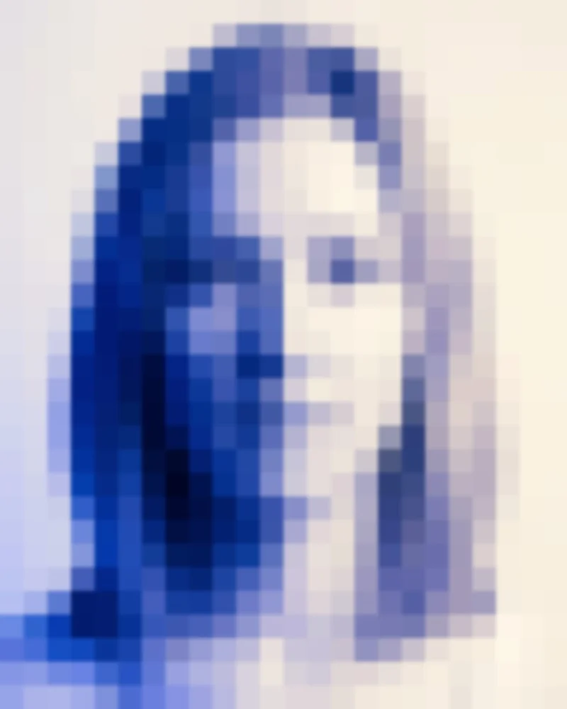Portrait of a product lead rendered in the Lattis Pixel Bloom style