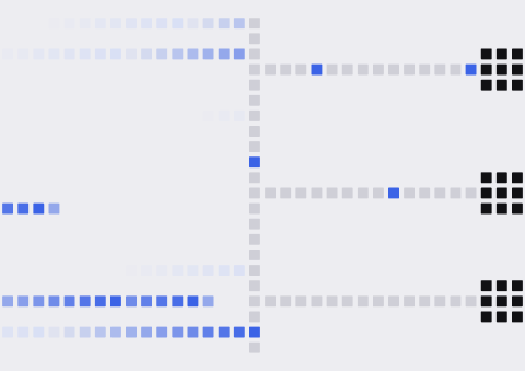 Lattice hero routing animation still: prompts routed across model nodes