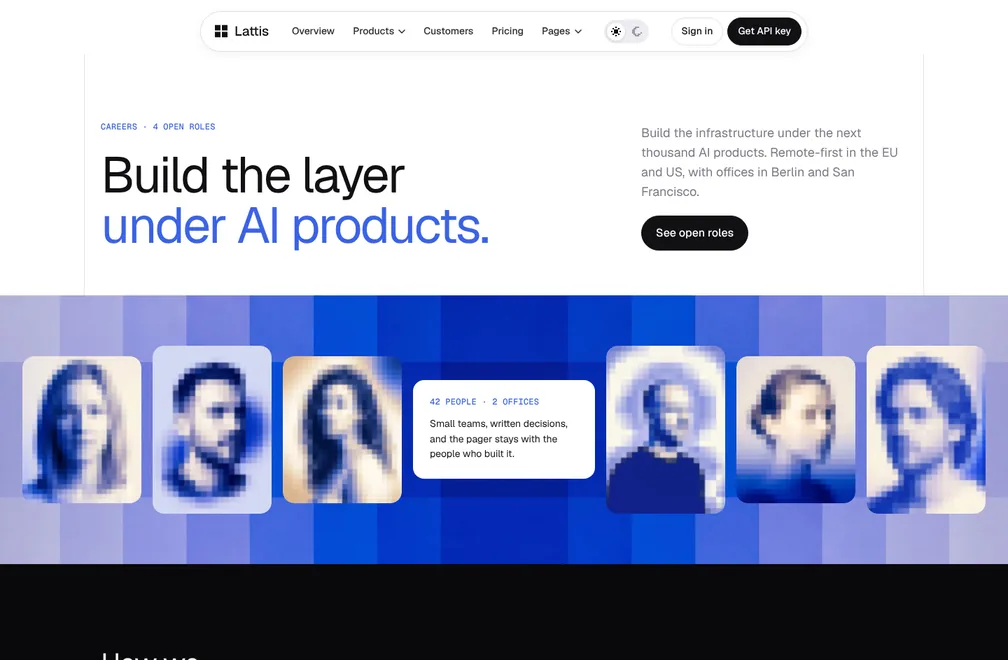 Lattis Careers page preview