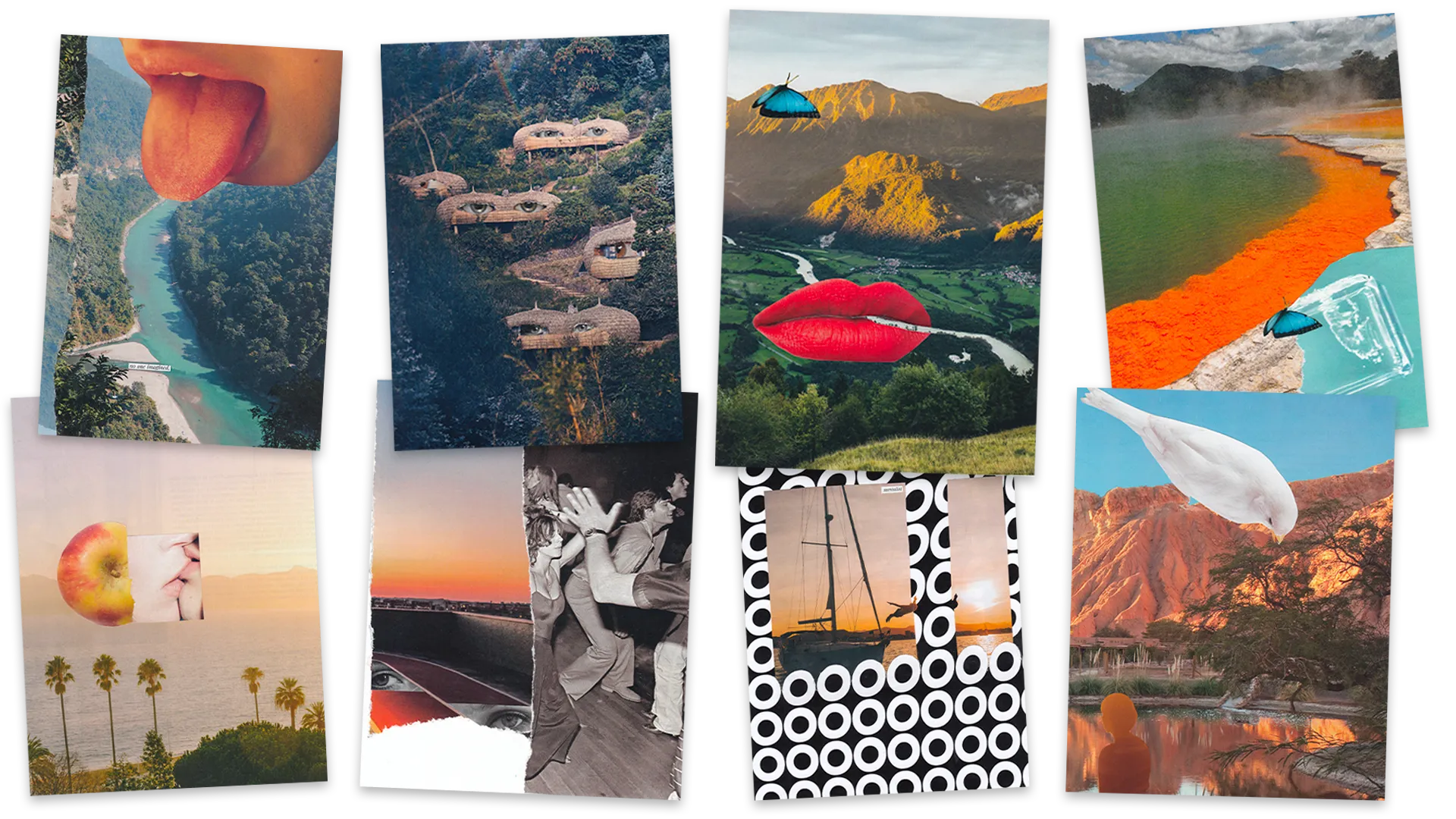 Série de collages Songeries