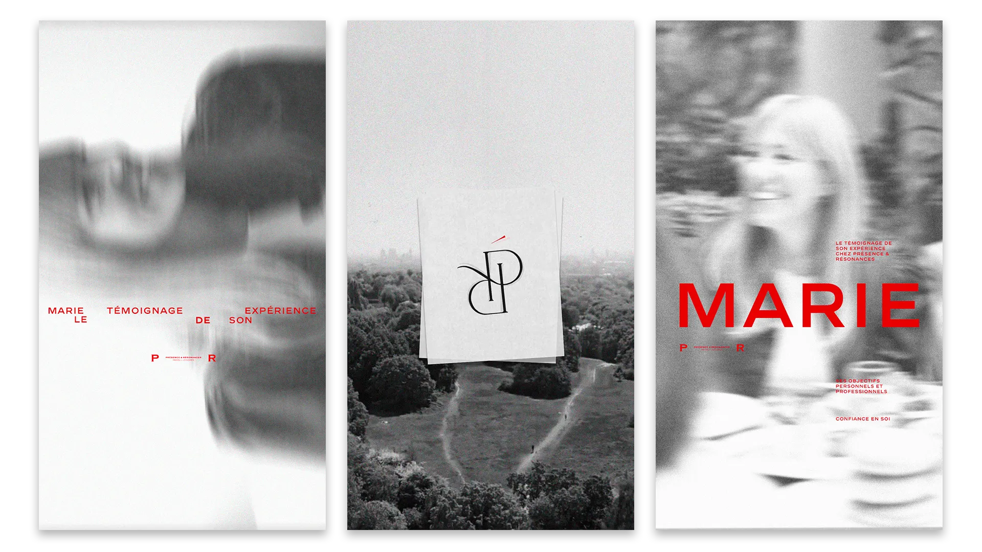Trois couvertures du feed Instagram P&R