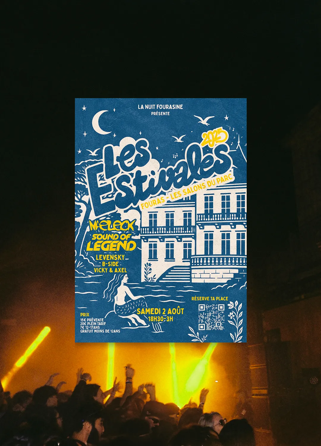 Affiche du festival, argentique du concert