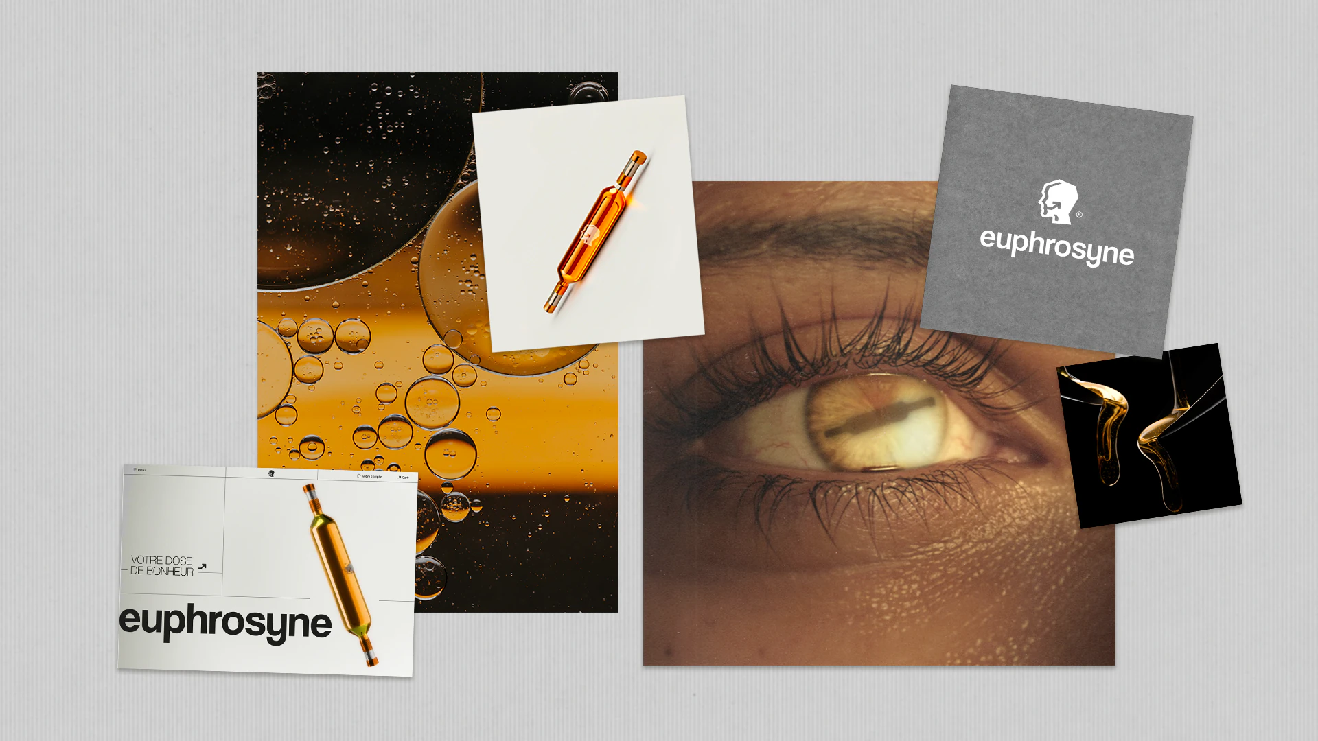 Identité Euphrosyne : cartes, stylo et regard en gros plan