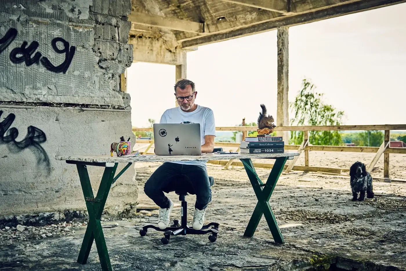 Jeppe arbejder med webdesign i Webflow
