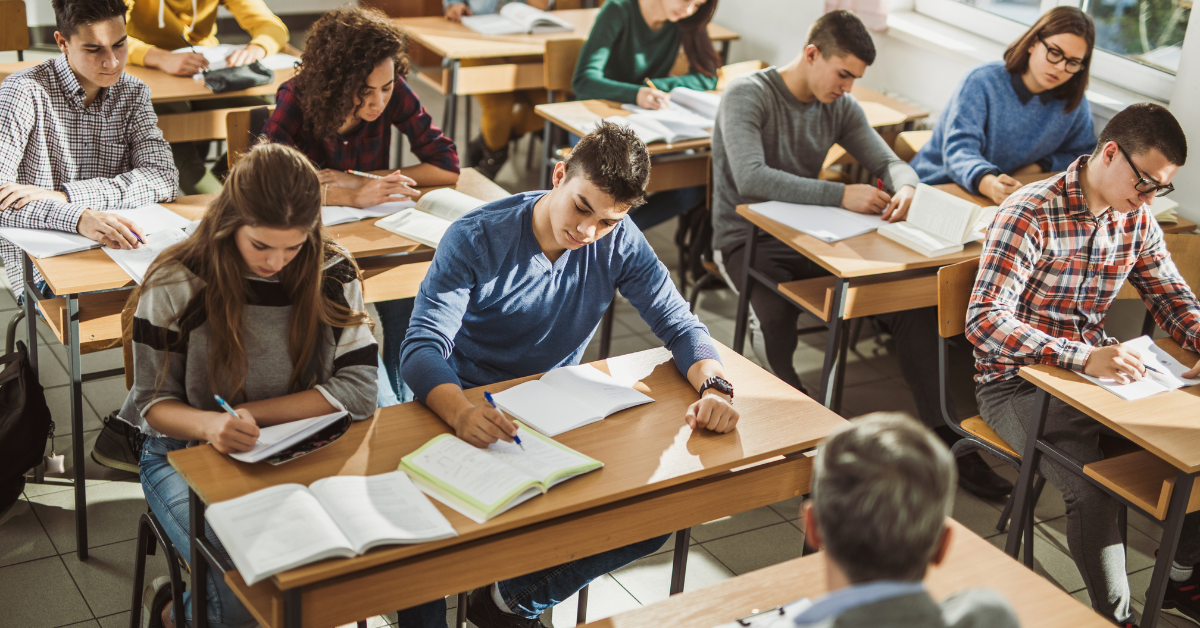 A class in session