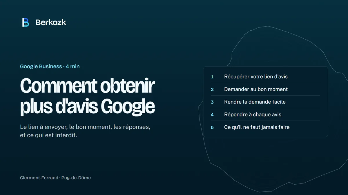 Comment obtenir plus d'avis Google : les 5 étapes de l'article