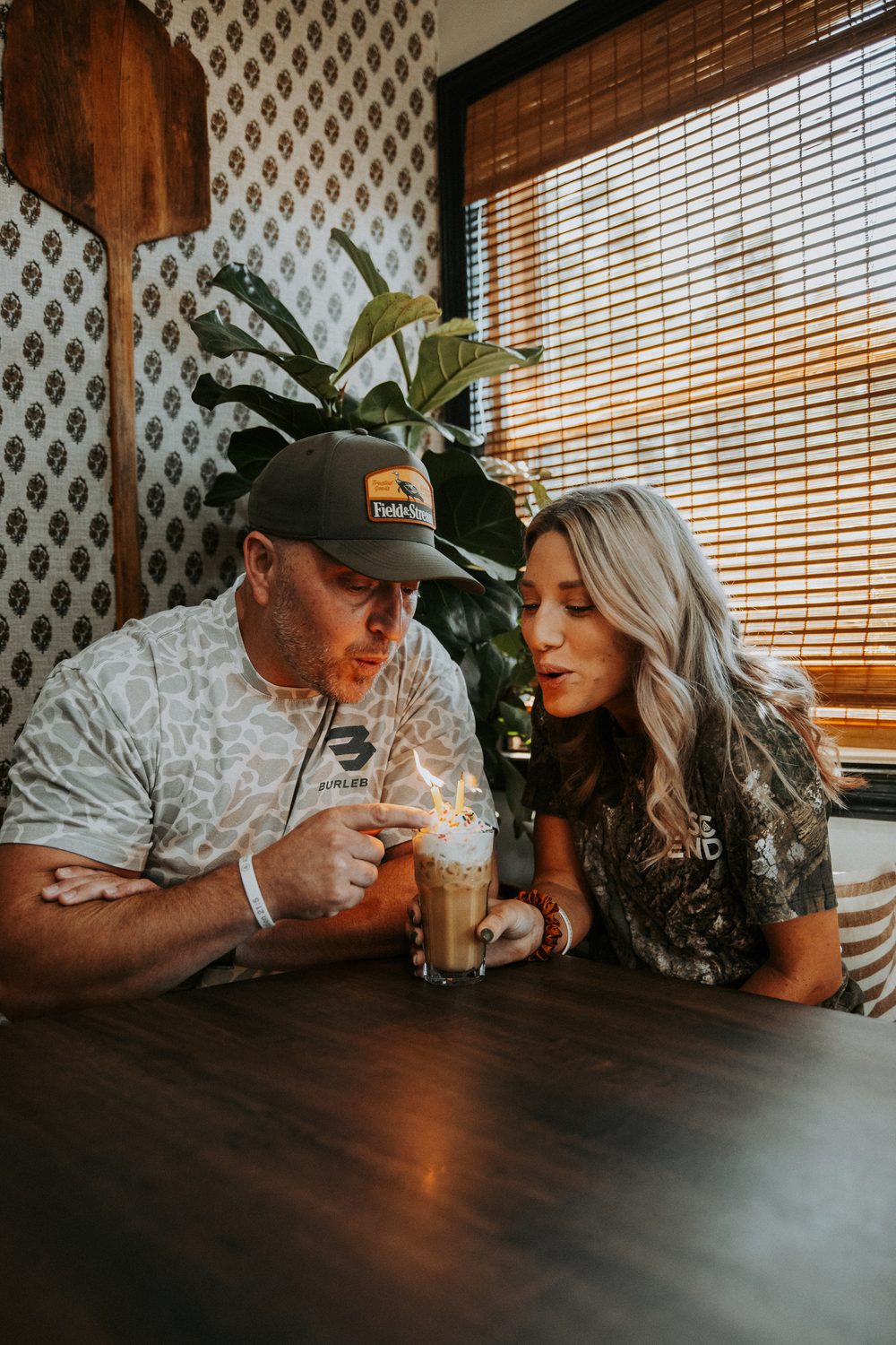 Couple sharing coffee