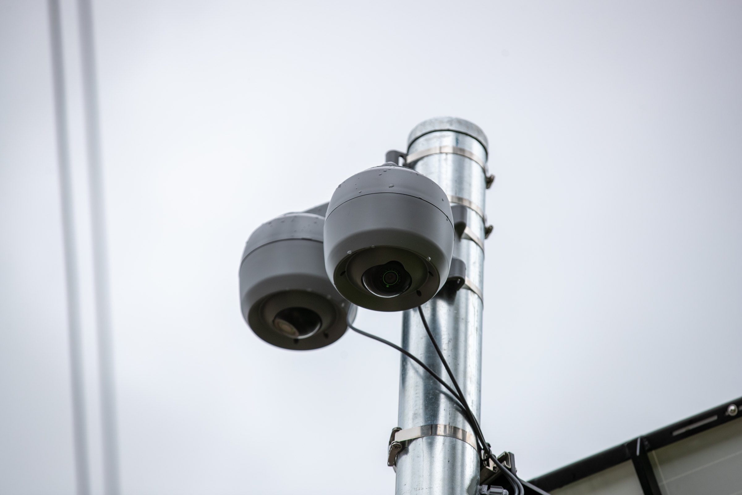 Two Count Pods on one pole, covering two facilities
