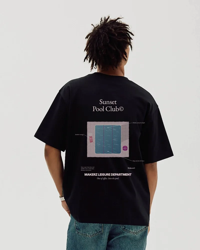 Sunset Pool Club tee