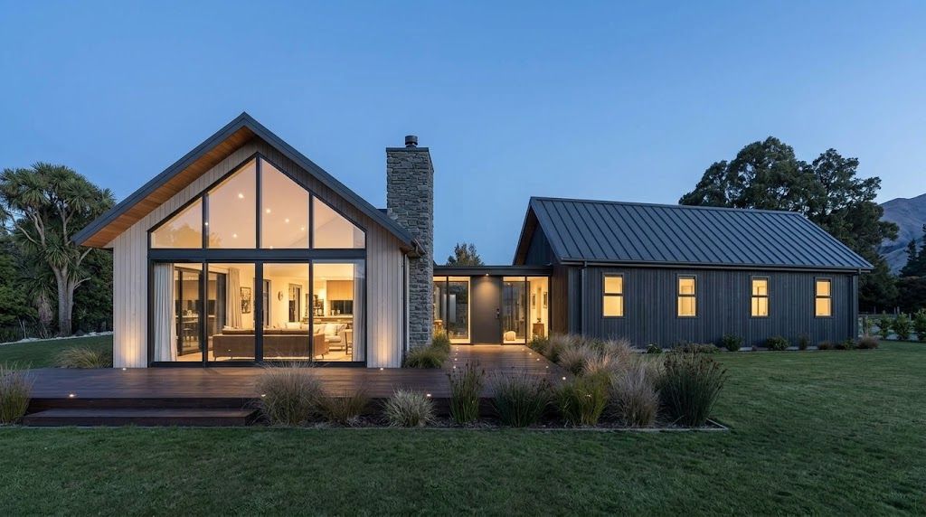 Concept render of a steel-framed home on a New Zealand section