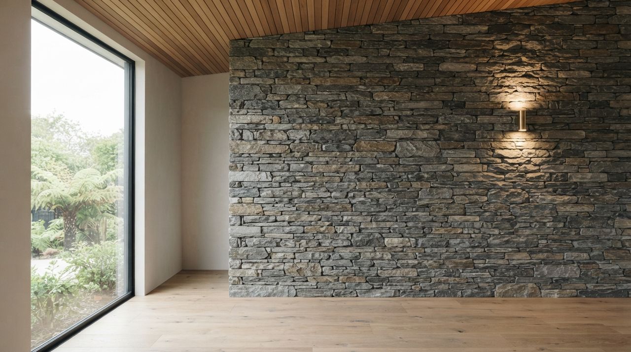 Concept render of a cultural stone wall