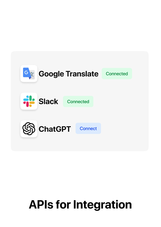 Illustration of an API integration used to trigger business messages