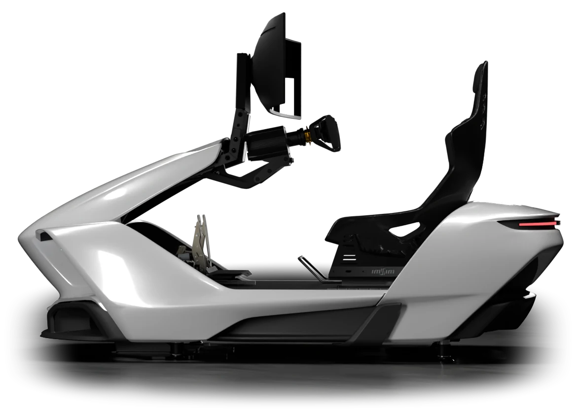 ImSim Porsche Raceborn visto de perfil