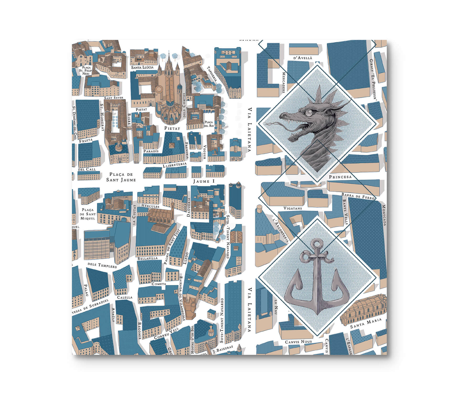 Barcelona Maps Collection — detalle 5