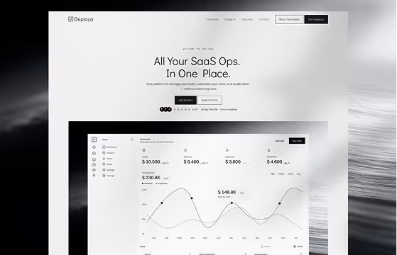 Deploya – AI & SaaS Webflow Template
