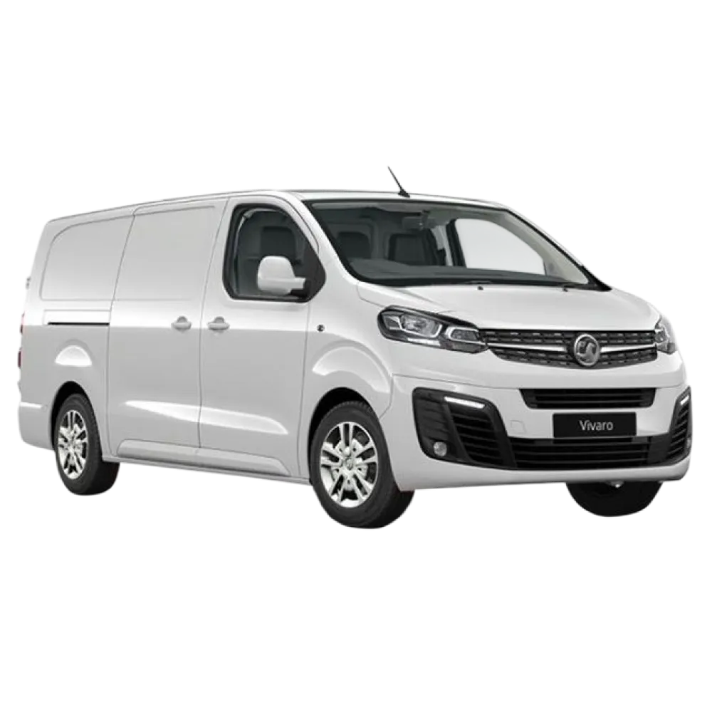 White medium-sized panel van