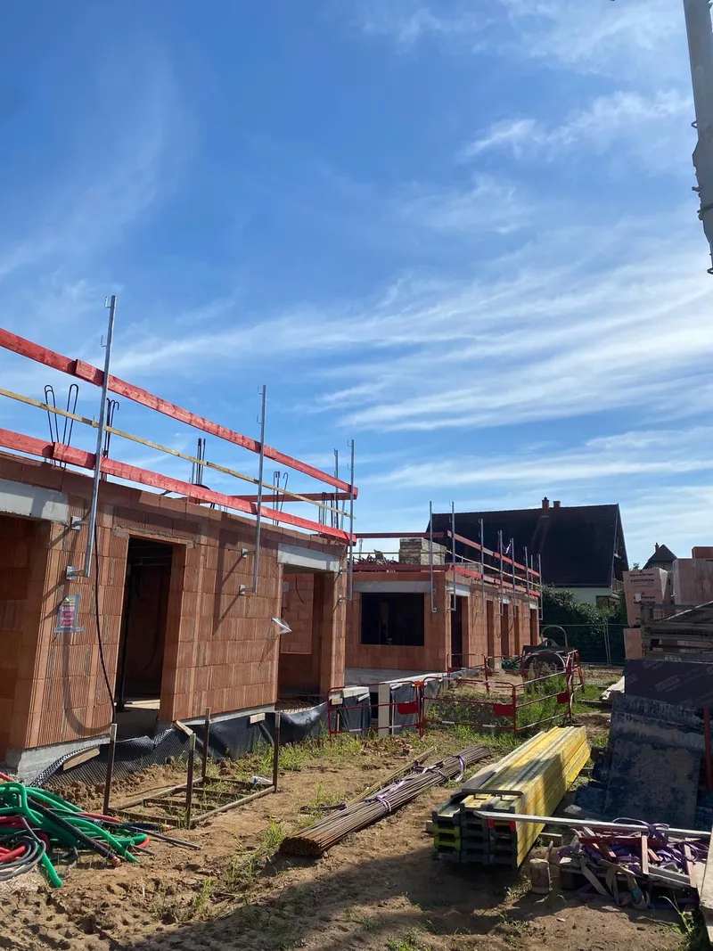 Élévation R+1 des logements collectifs à Brumath