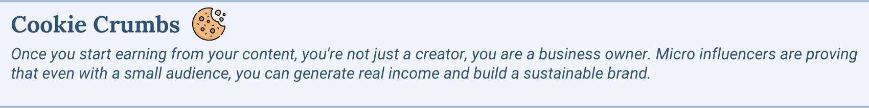 a tip about being a micro influencer.