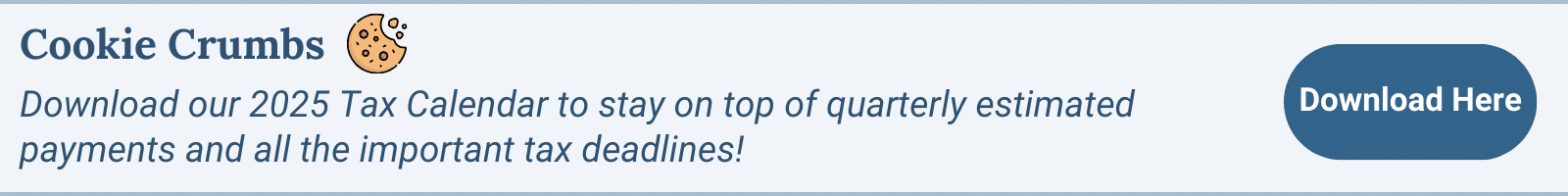 Download our 2025 Tax Calendar to track quarterly estimated taxes and help with the question Why Do I Have to Pay So Much in Taxes as a Content Creator?