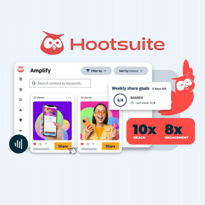 An image of Hootesuite which is one of The Best Black Friday Deals For Content Creators