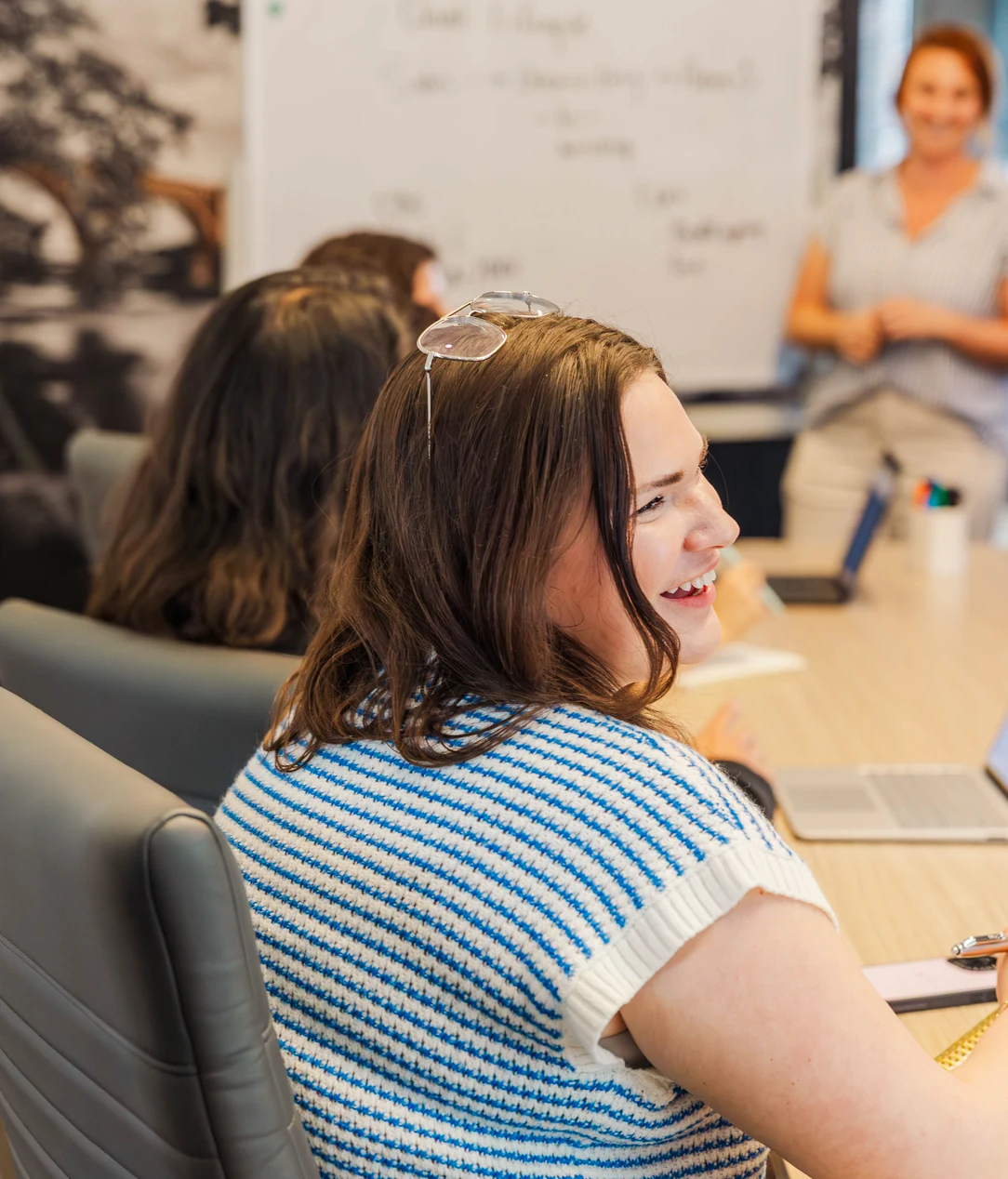 Cookie Finance team member working at her desk
