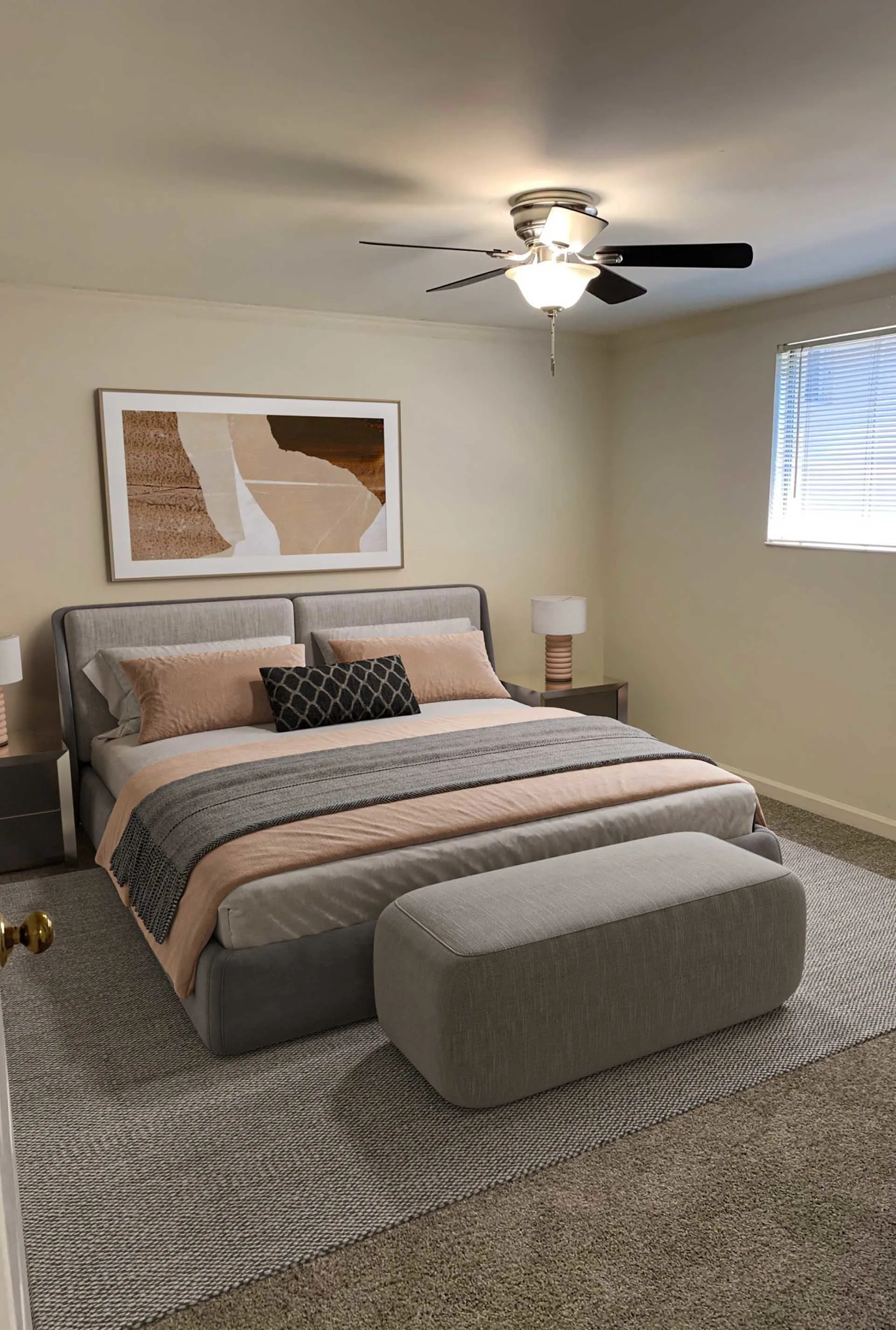 Furnished bedroom