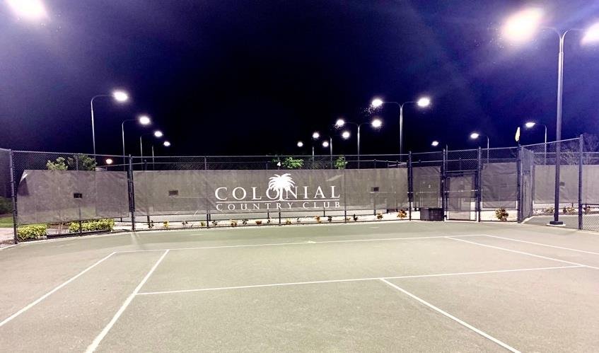 Colonial Country Club courts lit by HiLumz
