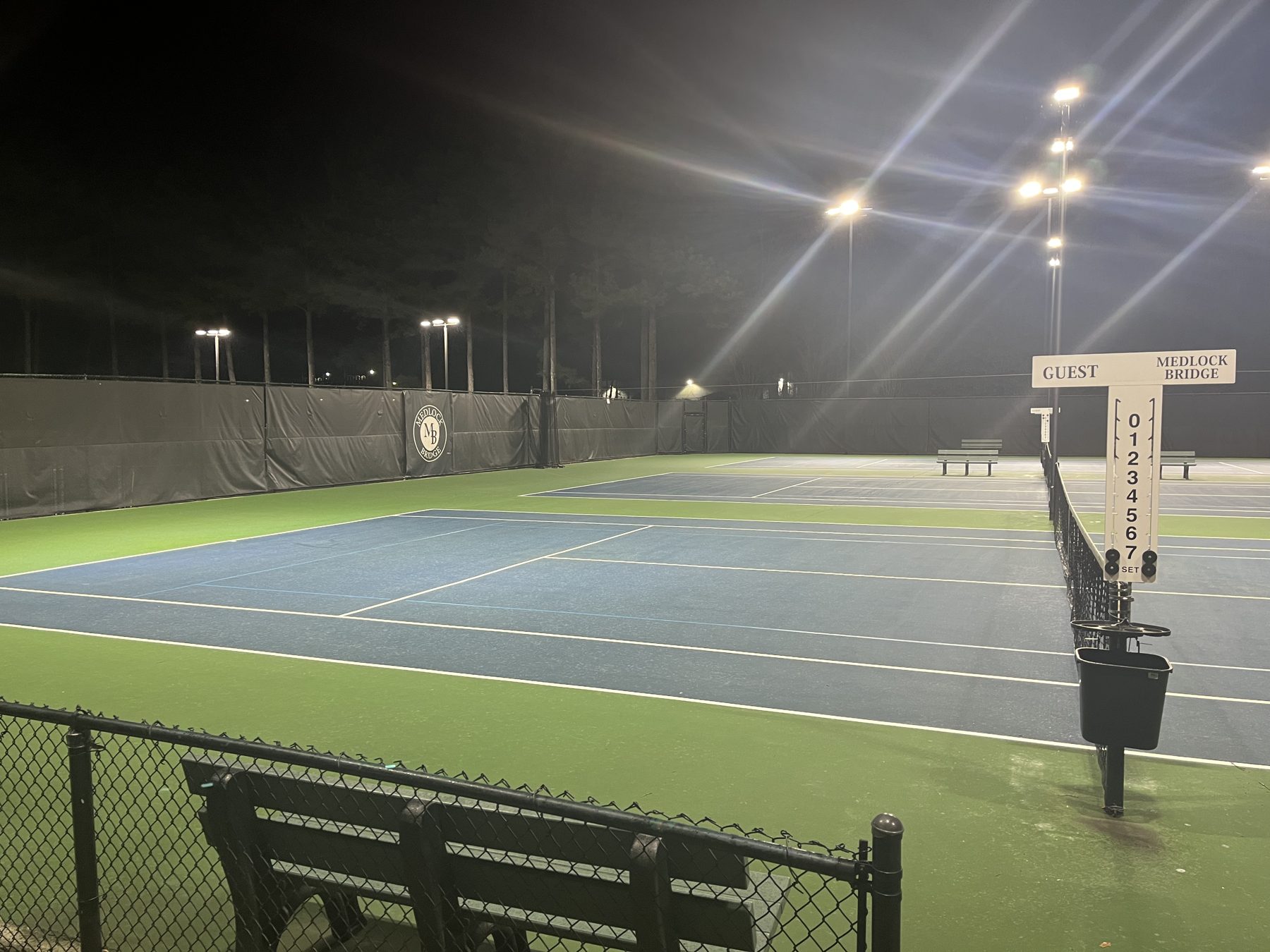 Medlock Bridge courts lit by HiLumz LED lighting