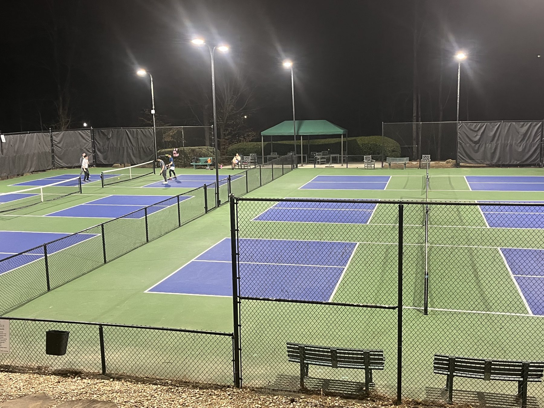 Riverfield courts lit by HiLumz LED lighting