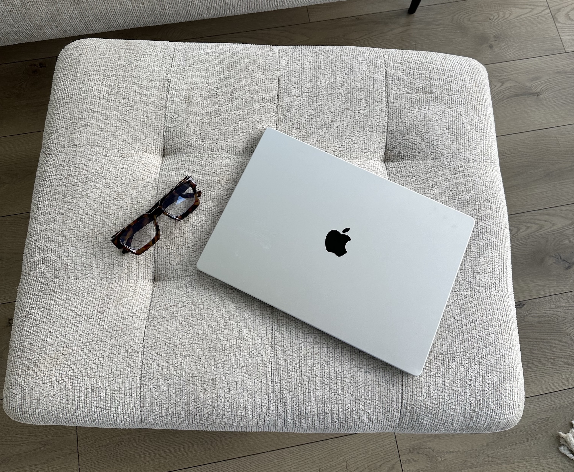 Aliya Conrad working at her desk