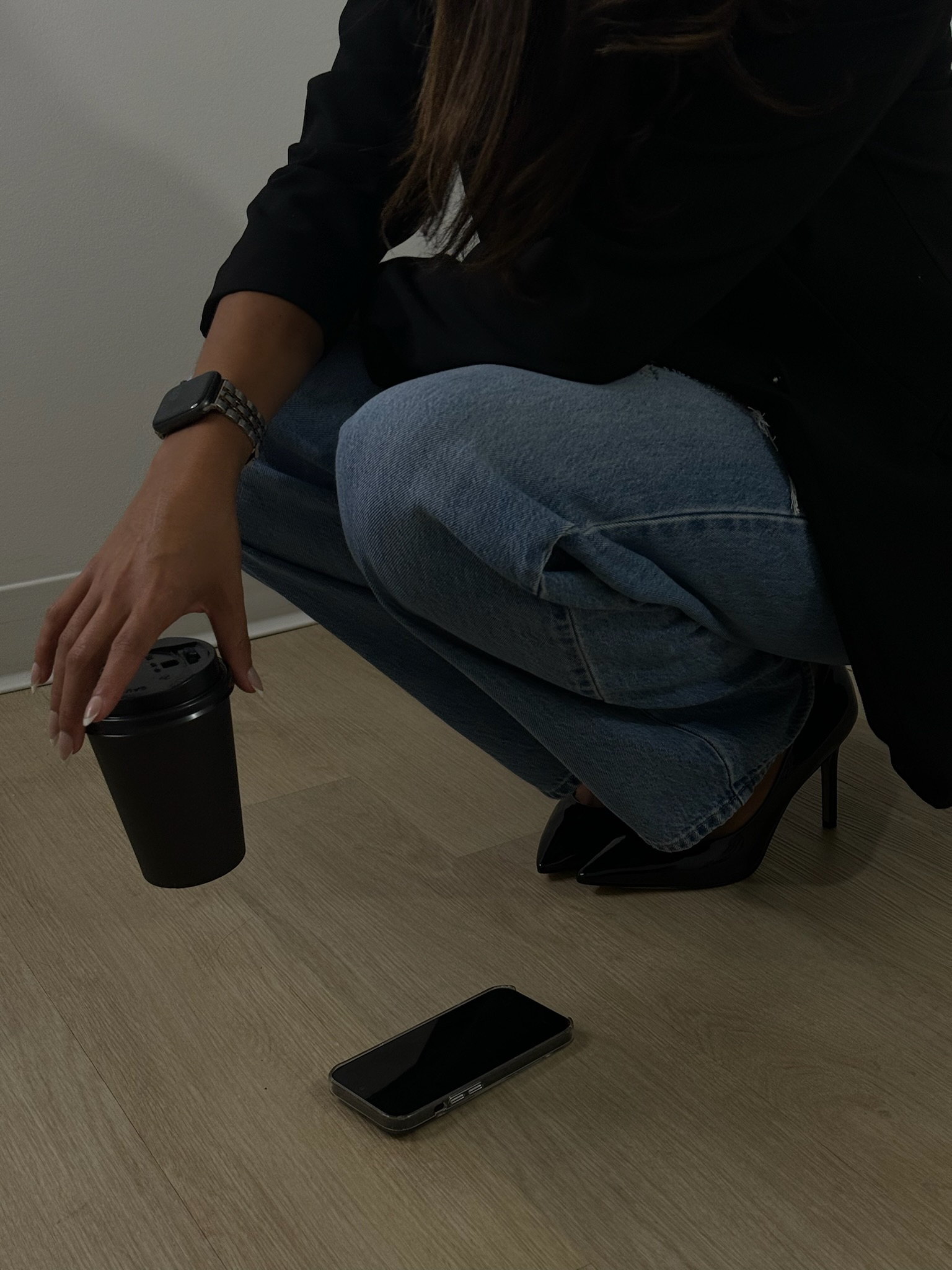 Laptop open on a desk during an SEO content session