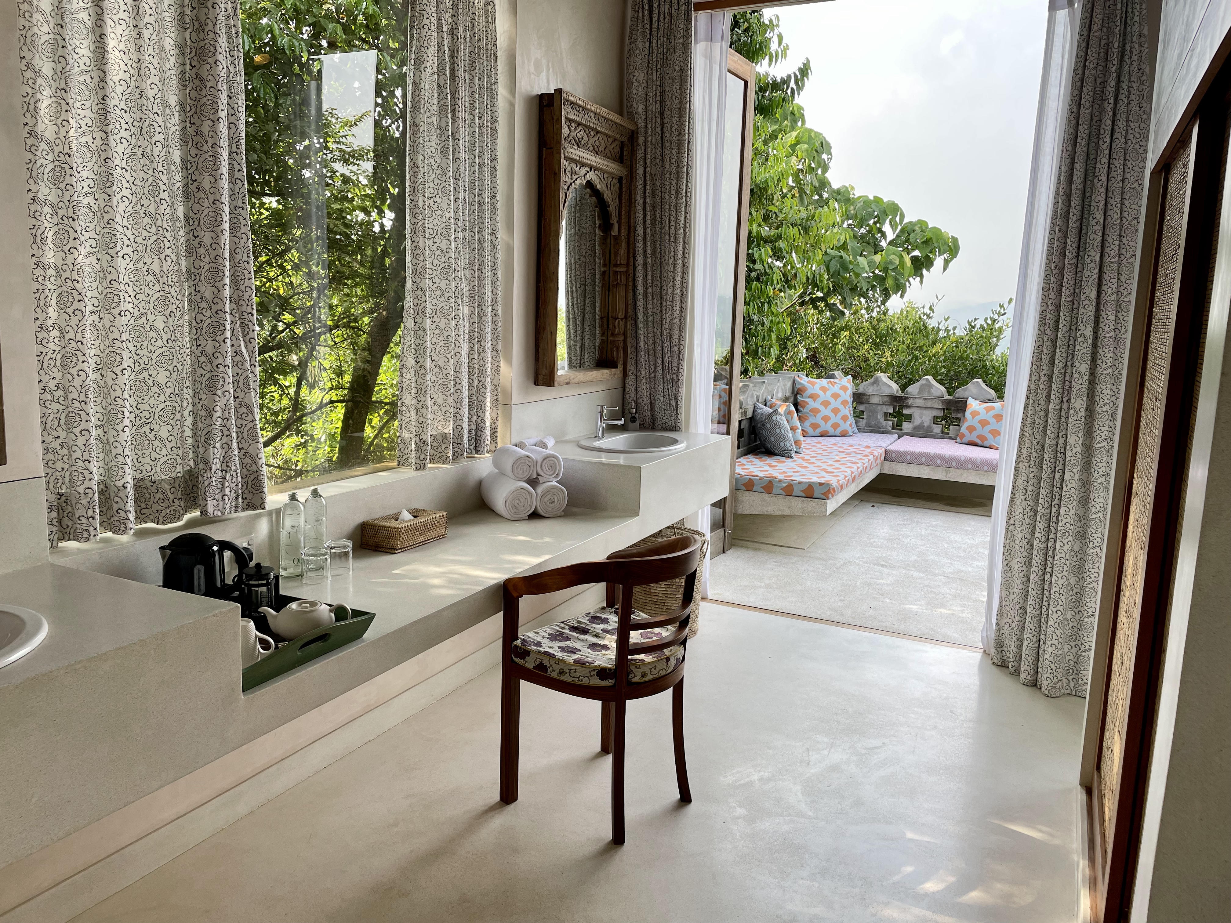 A villa terrace at Malabar Hill