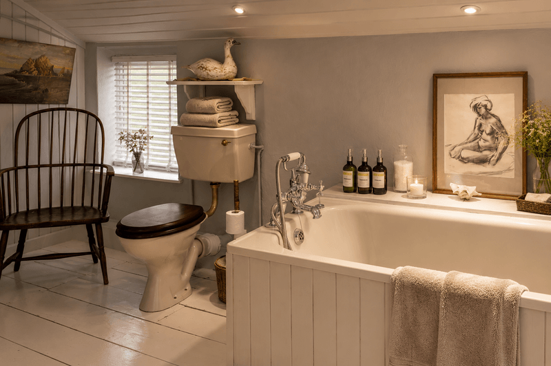 Shared farmhouse bathroom