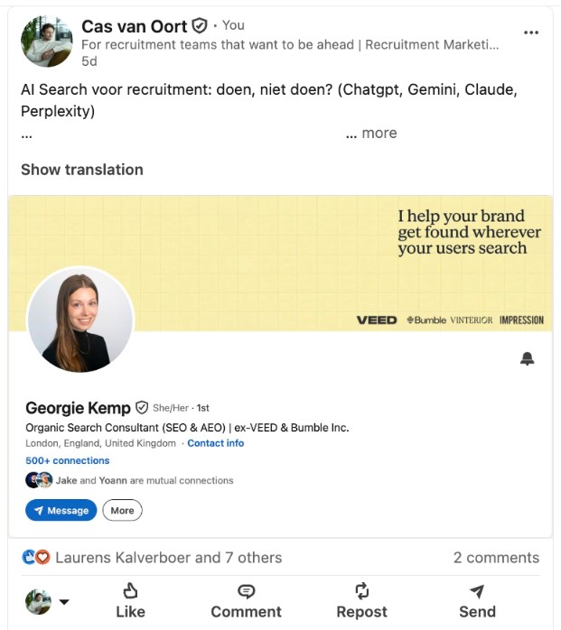 AI Search voor recruitment