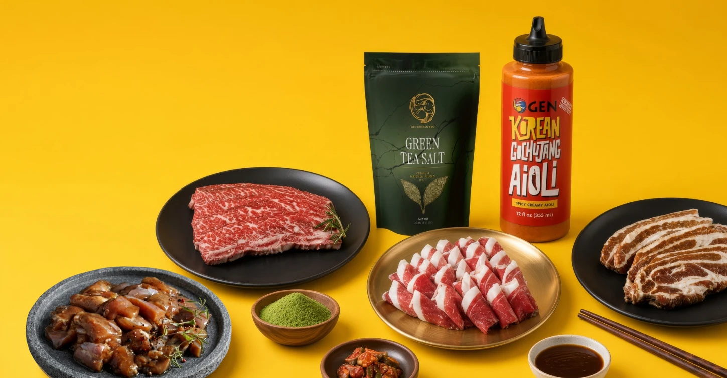 GEN marinated meats and products ready to grill at home