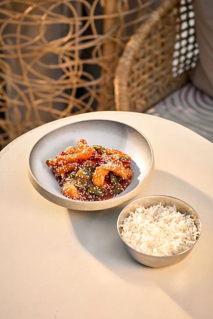 Sweet chili shrimp