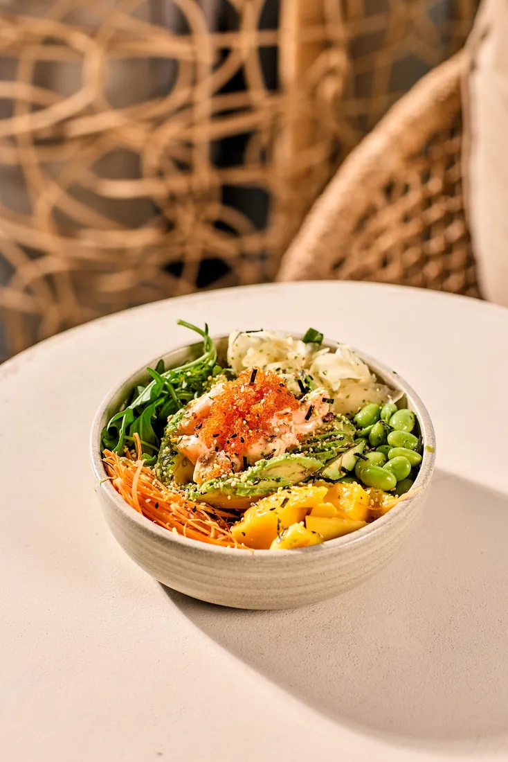 Salmon poke bowl