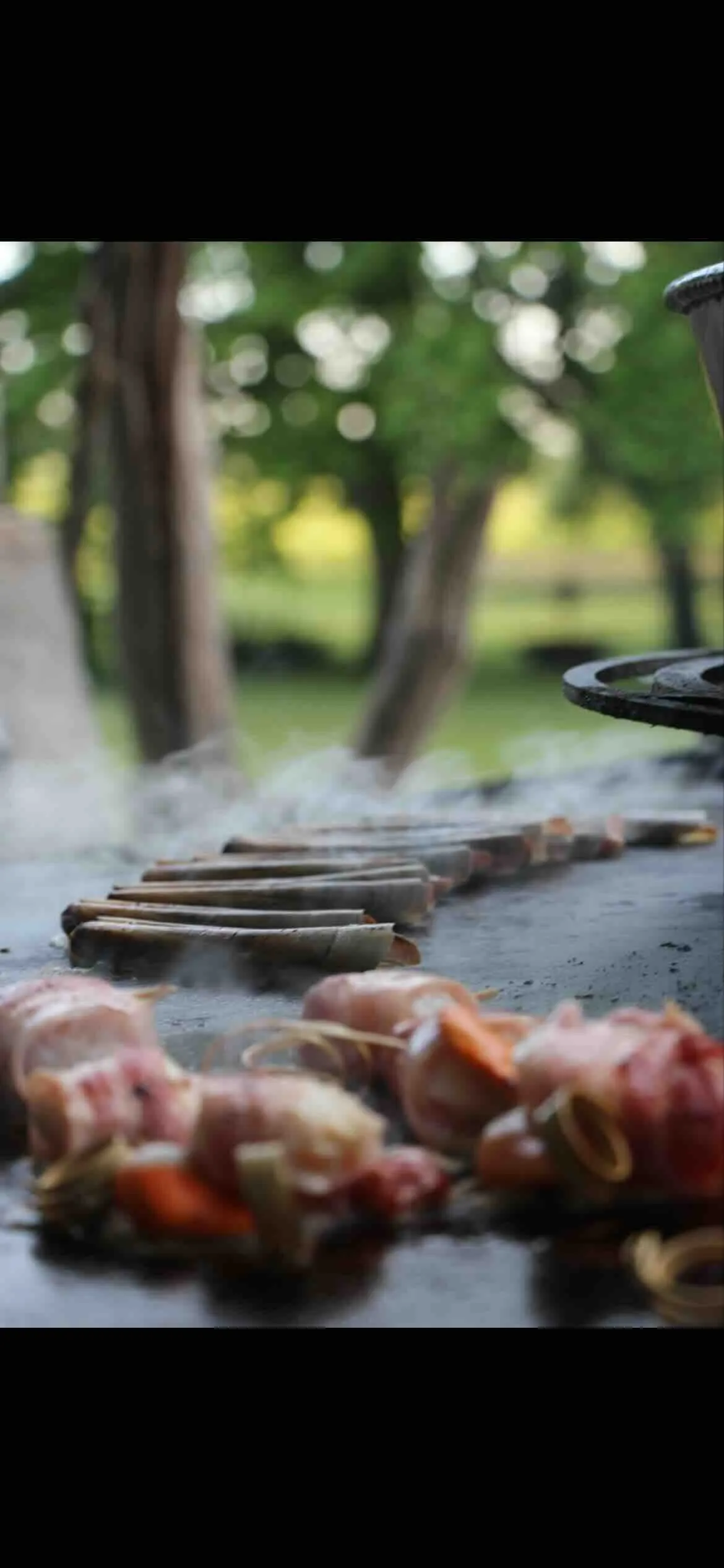 Couteaux et brochettes à la plancha en plein air, Du Tout Cuit