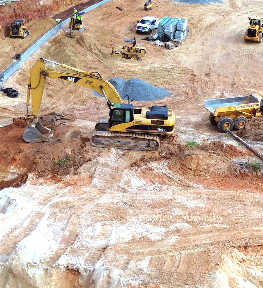 Construction site preparation in Conover, NC