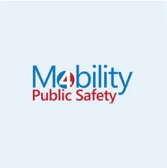 Mobility Public Safety logo with blue and red text on a light background.
