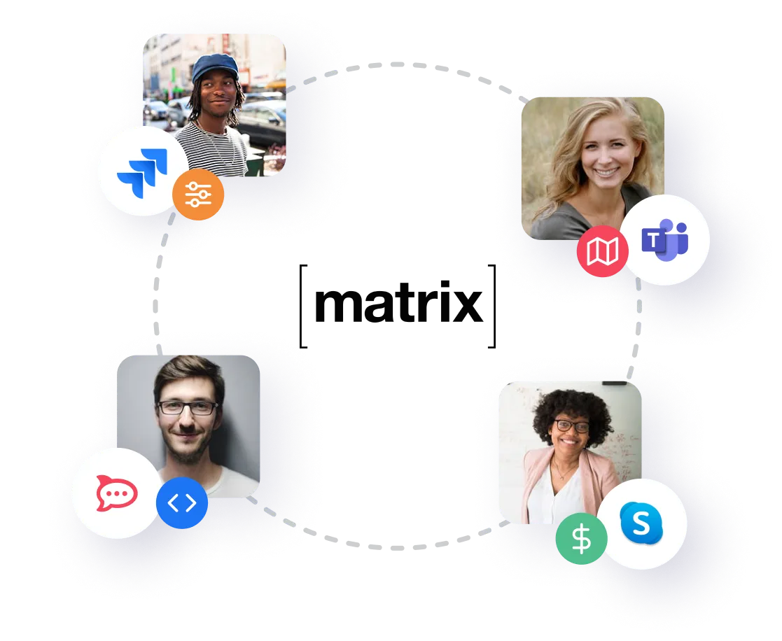A group of people with different avatars on them.