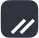 Two white diagonal parallel lines on a dark blue background.