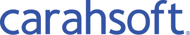 Carahsoft company logo in lowercase blue letters.