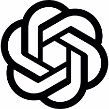 Abstract black geometric knot or interlocking loops forming a symmetrical hexagonal shape.