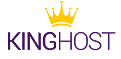 King Host logo with a yellow crown above purple text reading 'KING HOST'.