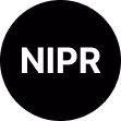 White text reading 'NIPR' on a black background.